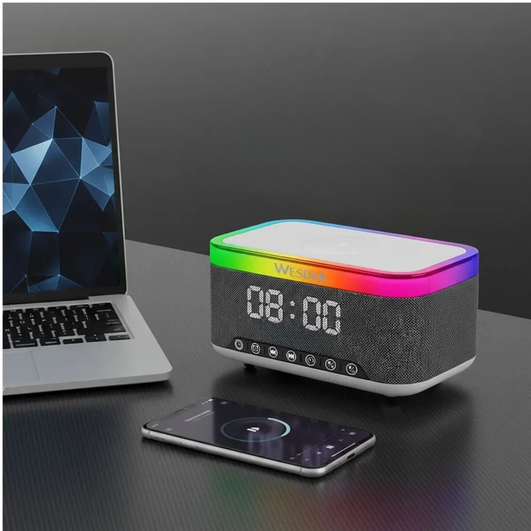 Speaker BT 5.3 10 W con ricarica Type-C illuminazione LED RGB