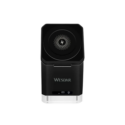 Caricatore 3 in 1da tavolo wireless con triplo sistema di carica a induzione per cellulare e smartwatch e AirPods