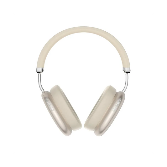 Cuffia audio BT 5.4 over ear 40 mW super bass reflex colore beige