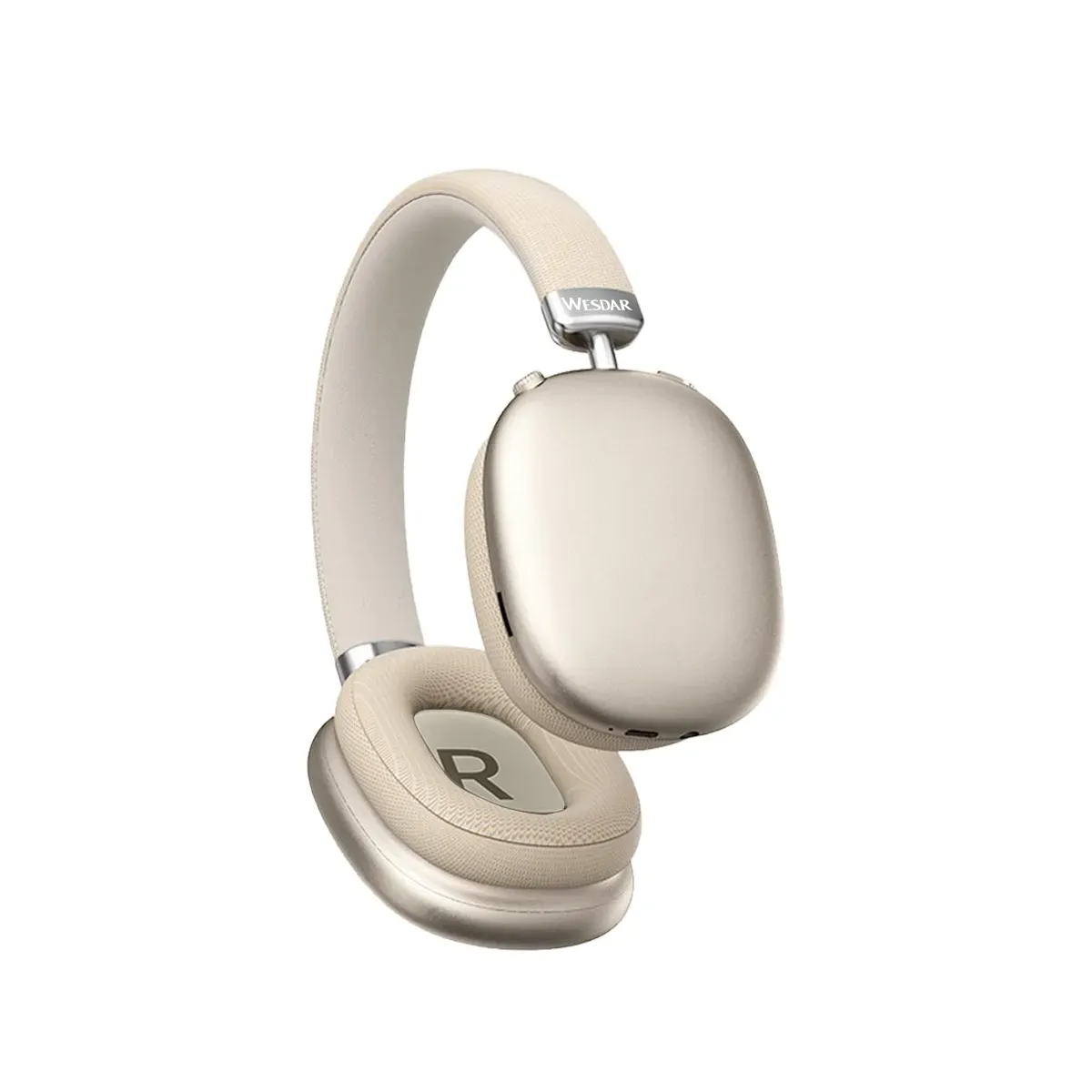 Cuffia audio BT 5.4 over ear 40 mW super bass reflex colore beige