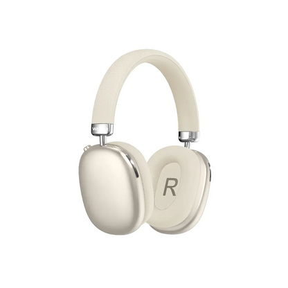 Cuffia audio BT 5.4 over ear 40 mW super bass reflex colore beige